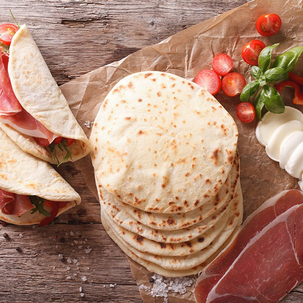 Piadinas italianas