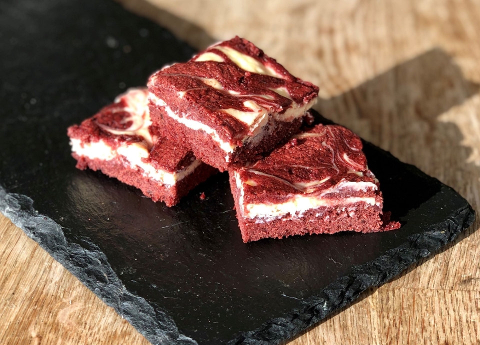 Brownies de Red Velvet y Cheescake